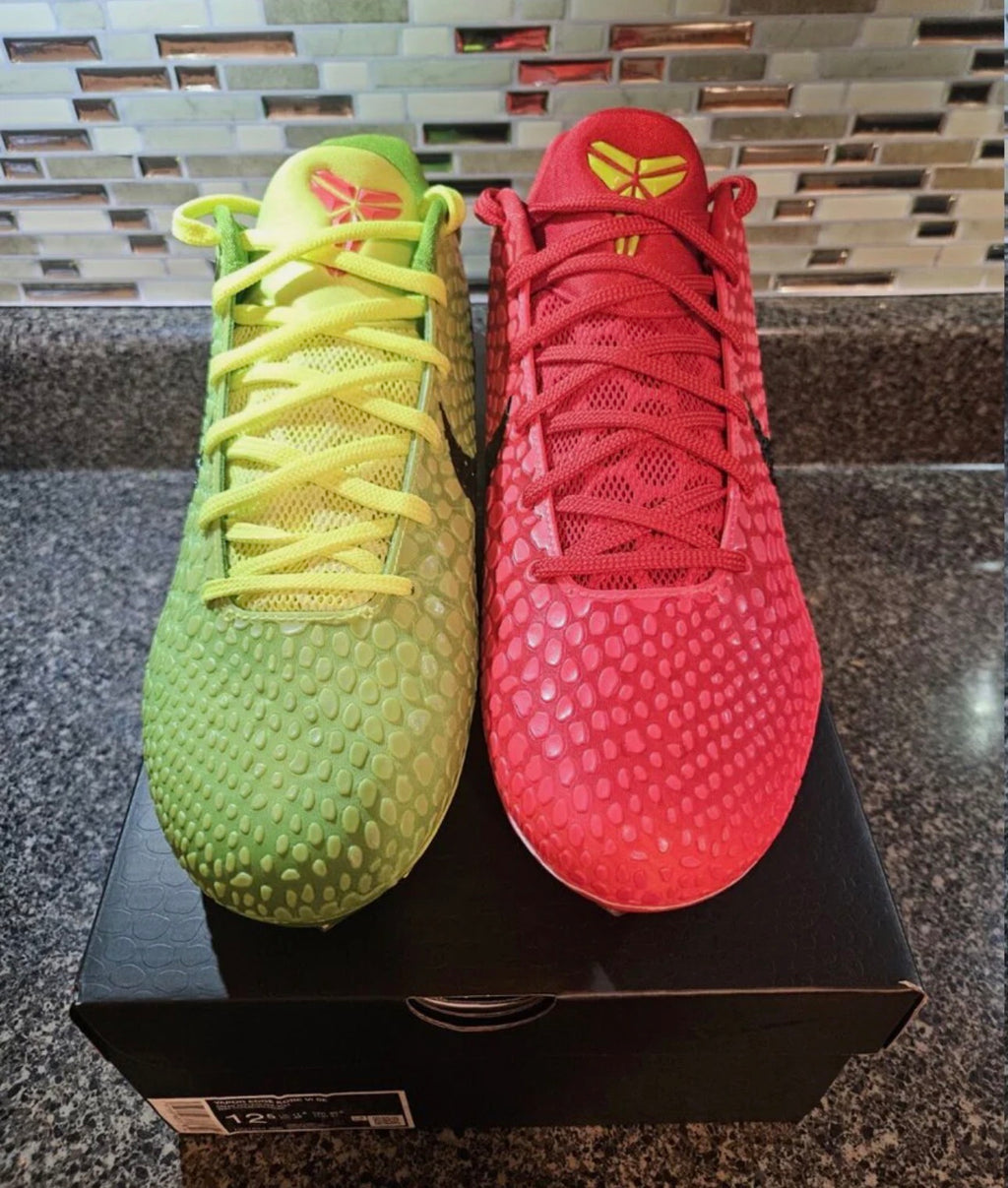 AA Kobe reverse grinch cleats